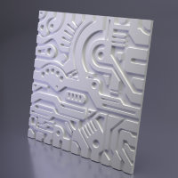 Дизайнерская панель 3D из гипса ARTPOLE EX-MACHINA B
