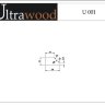 Декор ЛДФ Ultrawood U 0001 2.44 м Молдинг